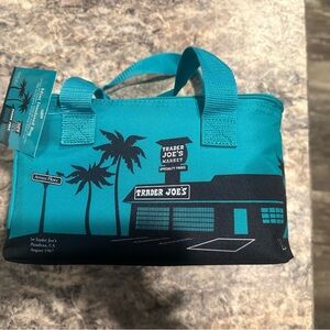 Trader Joe's Teal and Black Mini Insulated Bag